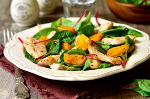 Chicken with Orange and Chard